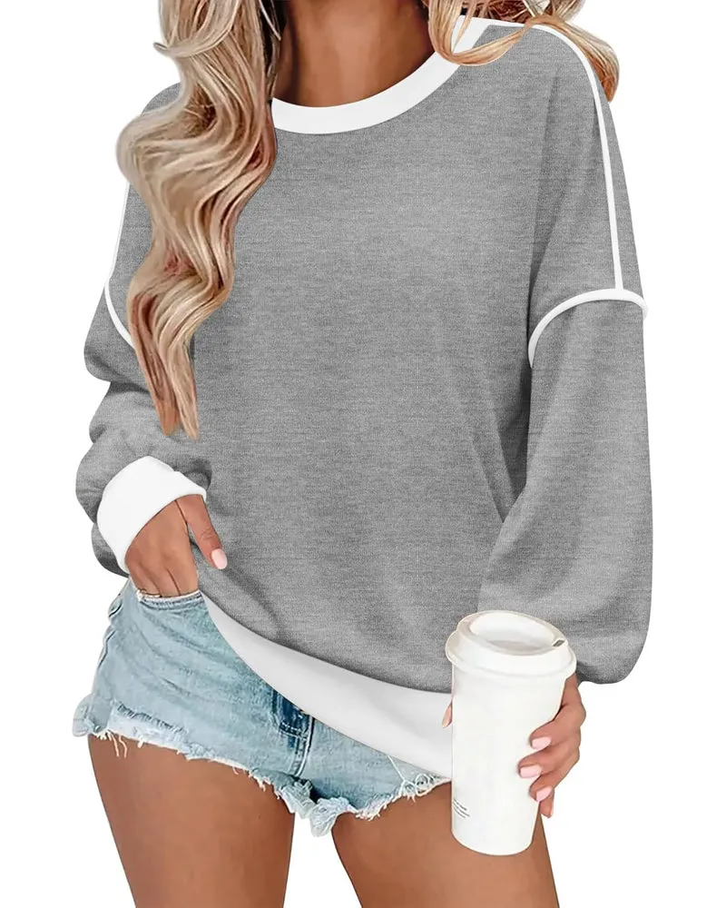 Zeagoo Women Oversize Sweatshirts Pullover Tops