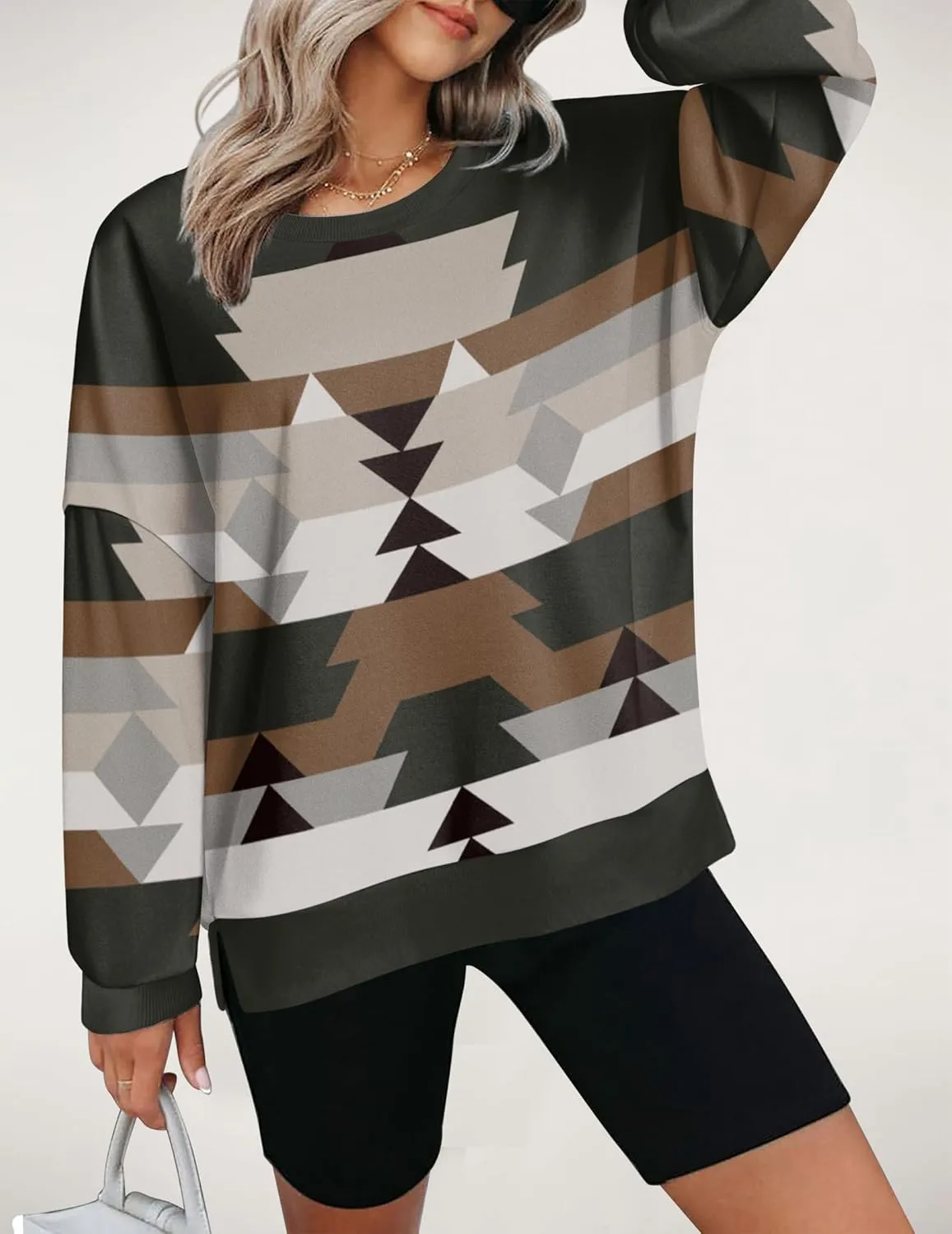 Zeagoo Women Oversize Sweatshirts Pullover Tops