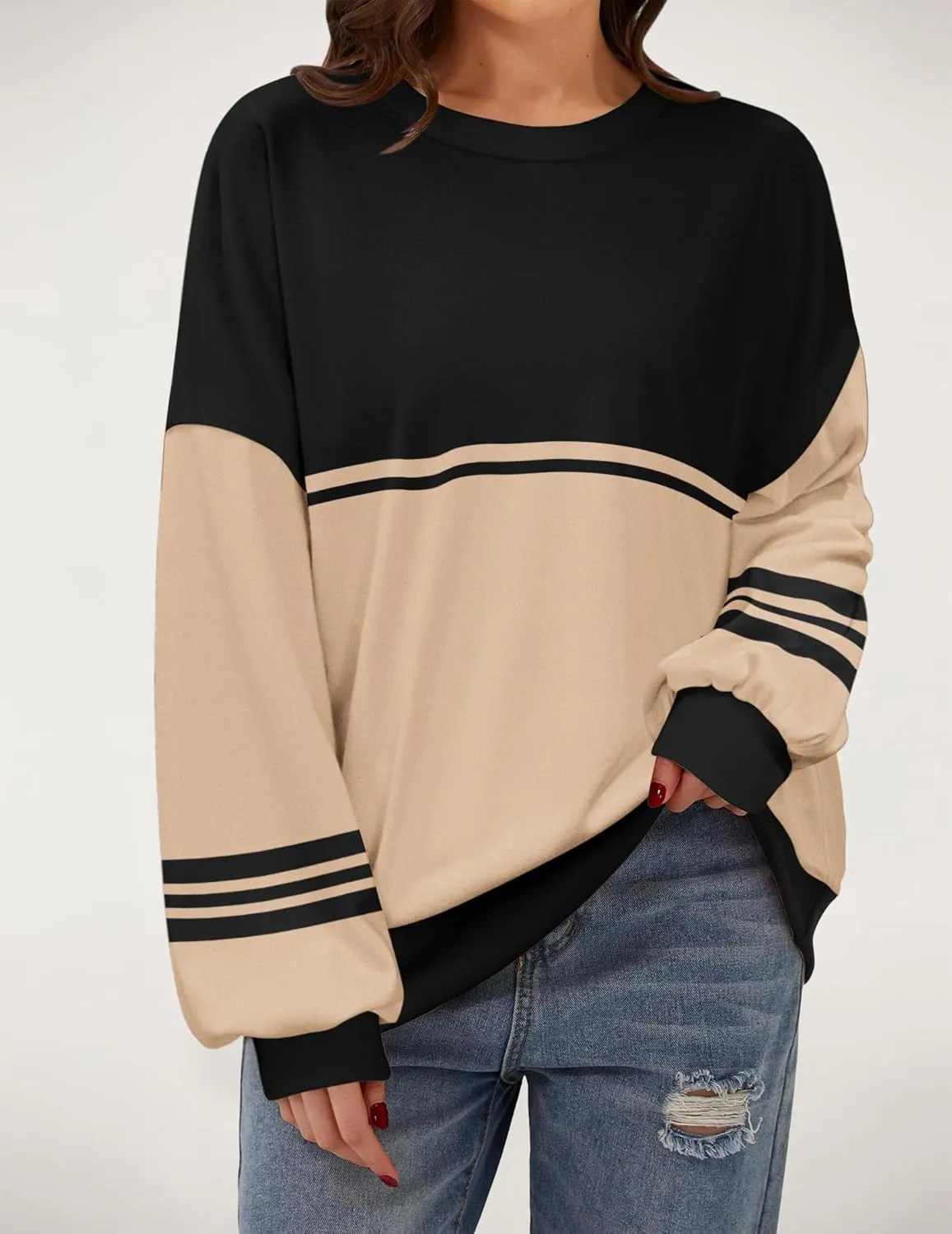 Zeagoo Women Oversize Sweatshirts Pullover Tops