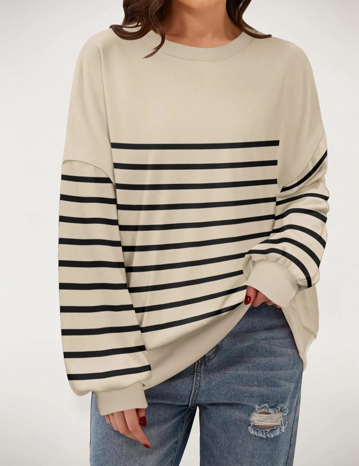 Zeagoo Women Oversize Sweatshirts Pullover Tops
