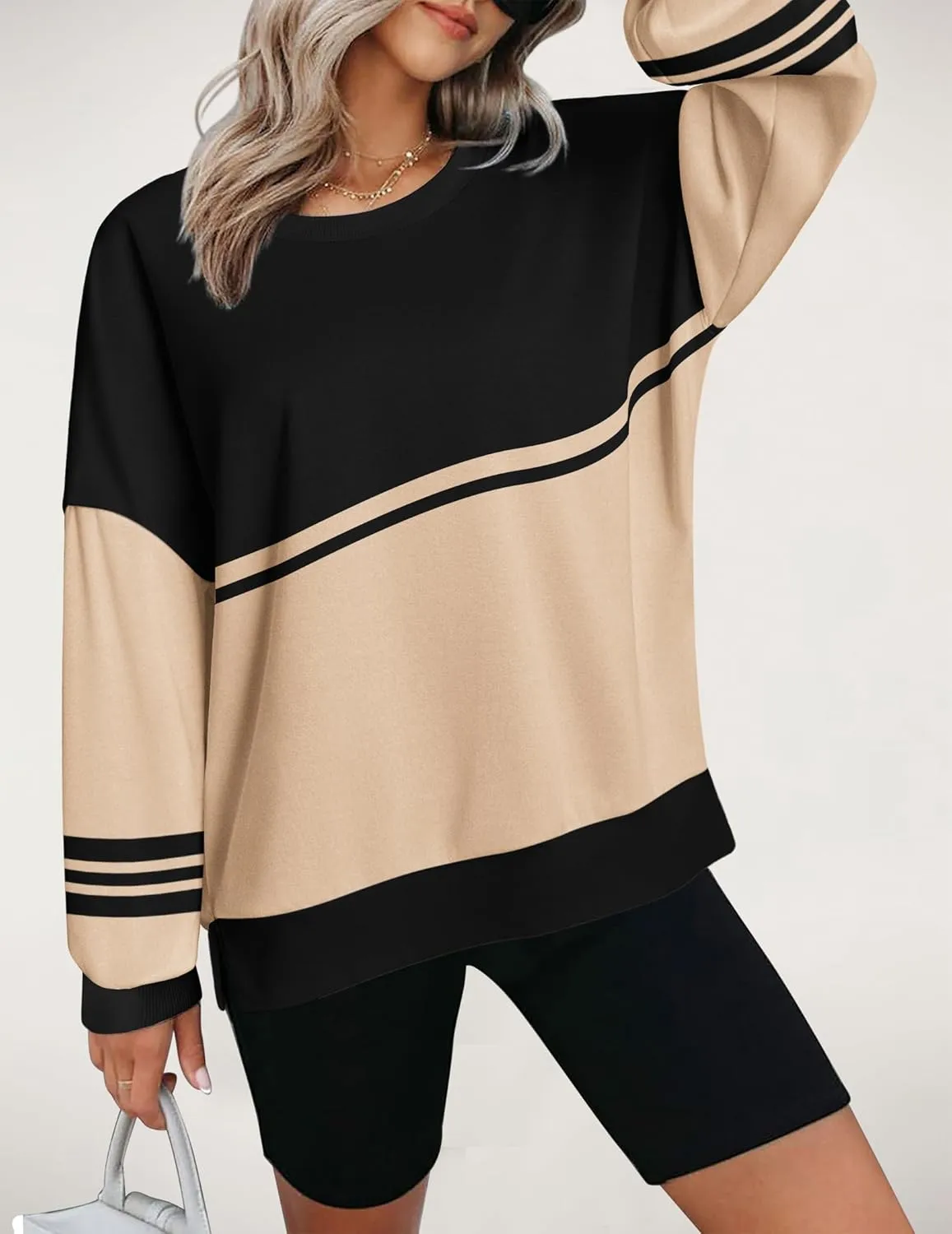 Zeagoo Women Oversize Sweatshirts Pullover Tops