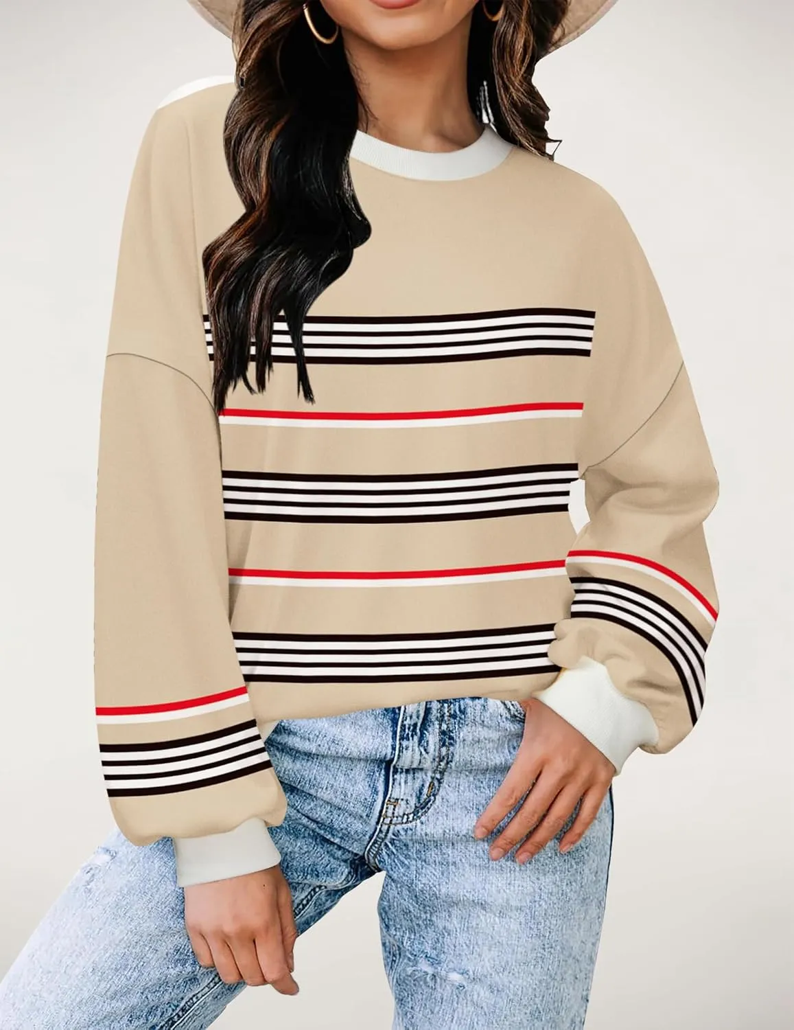 Zeagoo Women Oversize Sweatshirts Pullover Tops