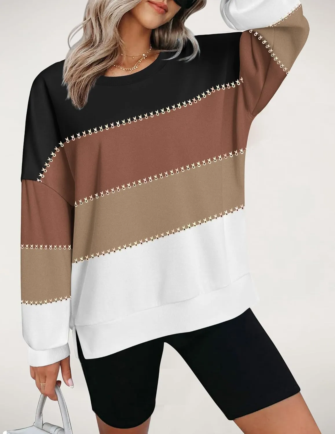 Zeagoo Women Oversize Sweatshirts Pullover Tops