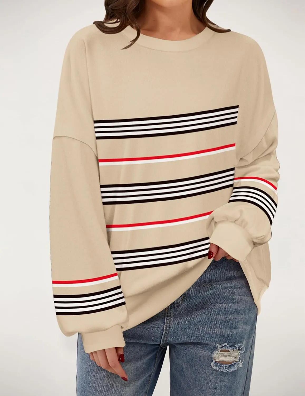 Zeagoo Women Oversize Sweatshirts Pullover Tops