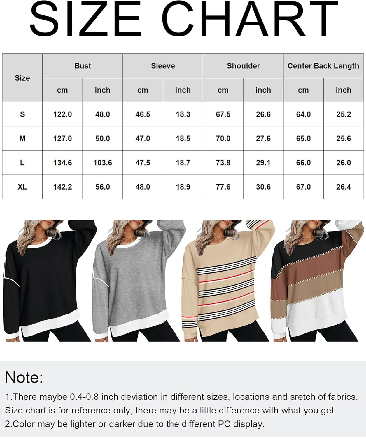 Zeagoo Women Oversize Sweatshirts Pullover Tops